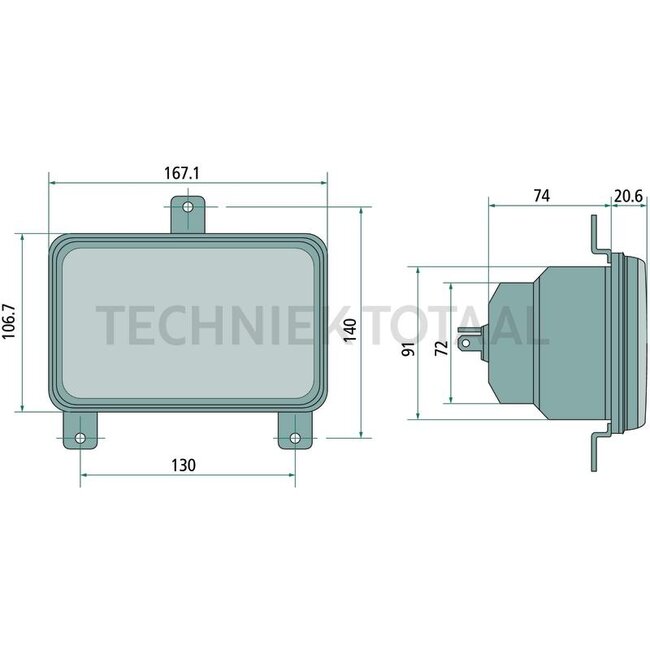 Cobo Headlight dipped beam/main beam 12 V, H4, left/right | 1013272, 3824711M92