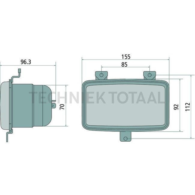Cobo Koplamp dimlicht/grootlicht 12 V, H4, links/rechts | 1013315, 2.8039.230.0