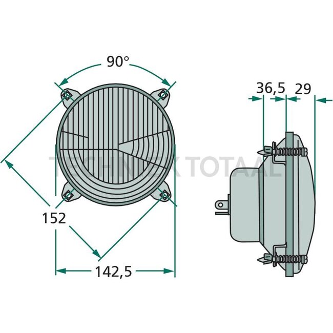 Cobo Hauptscheinwerfereinsatz 12 V, 45/40 W, R2, Abblend- und Fernlicht, Einbau | 1015325, 05.430.000.01