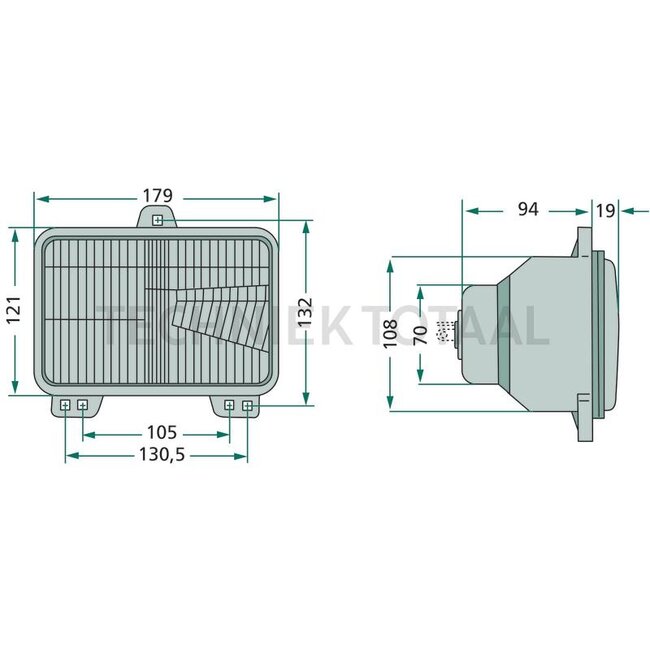Cobo Scheinwerfer Abblendlicht/Fernlicht 12 V, H4, Links/Rechts | 1015660, 0.007.5269.0/20
