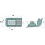 Cobo Headlight dipped beam/main beam 12 V, H4, right New Holland TM115 - TM190 | 1015826, 82019787