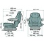 GRAMMER Forklift seat Primo Evolution air suspended 12 V, 550 mm, stof | 1292329