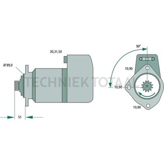 BOSCH Anlasser 24 V / 5,5 kW, 11 Zähne, 375 mm