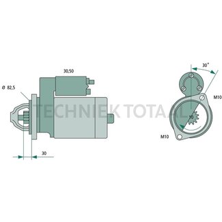 BOSCH Anlasser 24 V, 2,5 kW, 10 Zähne Mercedes-Benz Unimog