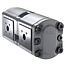 Bosch/Rexroth Dubbele pomp 14 + 8 cm³, conus 1:5, Ø 17 x 17, links Deutz-Fahr | R918C01146