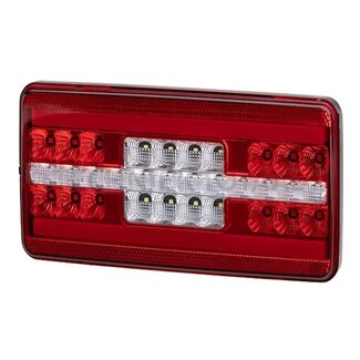 HELLA LED achterlicht 225 x 105 x 34 mm, 12/24 V, 62 LED's
