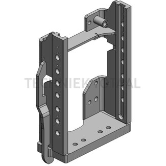 Scharmüller Trekhaakframe voorbereid voor trekpendel 97,1 kN, 2000 kg, rail 390 mm
