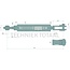 GRANIT Hydraulische Hubstrebe clevis / ball joint, 810 mm, Ø 102 mm | 4384201M92, 4384224M91, 4392426M91