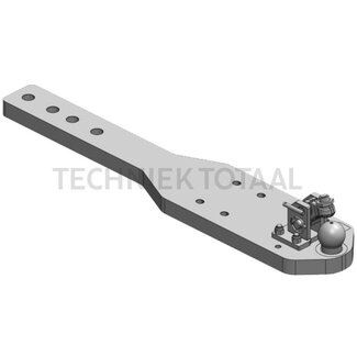 Scharmüller Tragplatten Kugel 80, 120,2 kN, 1338 x 270 mm, 4 Herzbolzen