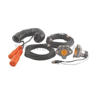 Kabelset SK-31E 10 m, 7-polige stekker, spiraalkabel