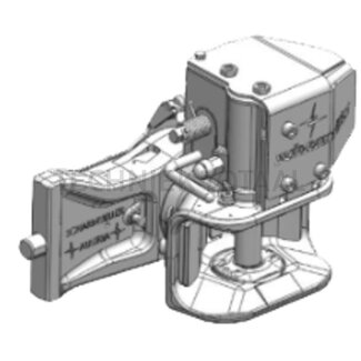 Scharmüller Penkoppeling 32 mm, railbreedte 390 mm, koppelingspen 31 mm