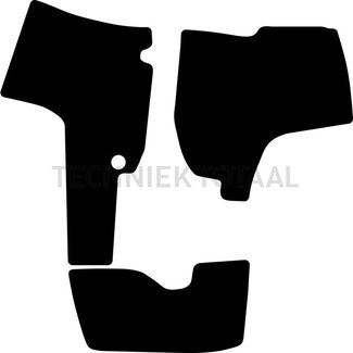 GRANIT Floor mat velour gray, with draaistoel, engine brake Vario 900