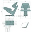 GRANIT Sitz Mechanisch gefedert, PVC gelb, Breite 485 mm John Deere | AL56097