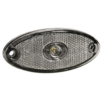 ASPÖCK Positielicht Flatpoint II LED ovaal wit 24 V, kabel 1500 mm, ASS3