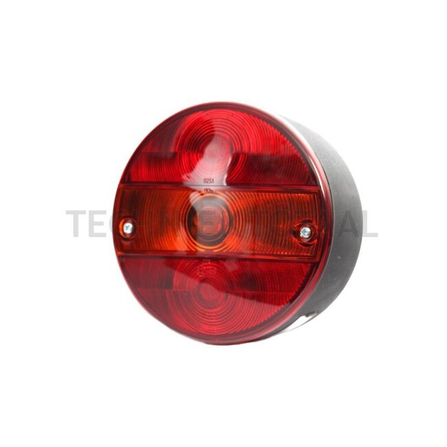 GRANIT Achterlicht rechts rond Ø 142 mm, 12 / 24 V, 2x M6