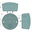 GRANIT Rückleuchte rechts rund Ø 142 mm, 12 / 24 V, 2x M6