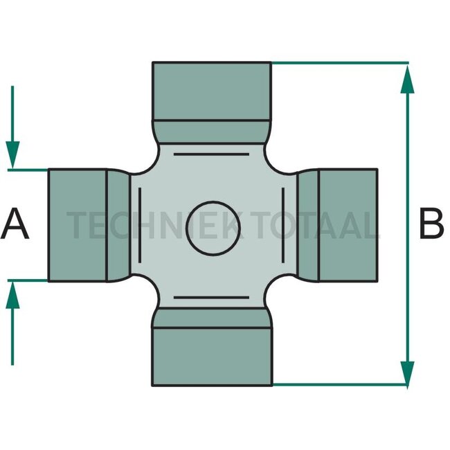 DANA Spicer Universal joint front axle 745, 82 x 82 x 30 mm, maintenance-free | 730.06.450.05
