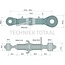 GRANIT Mechanischer Oberlenker cat. 1/2, threaded spindle, 270 - 305 mm, M30 x 3