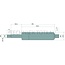 Stabilus Gas strut 200 N, 356 mm, stroke 160,5 mm John Deere | DE19178
