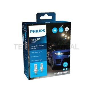 Philips Ultinon Pro6000 H4 LED Boost Sockel P43t-38, IP55