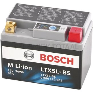 BOSCH Batterie M Li-ion LTX5L-BS 12 V, 1,6 Ah, 113 x 69 x 85 mm