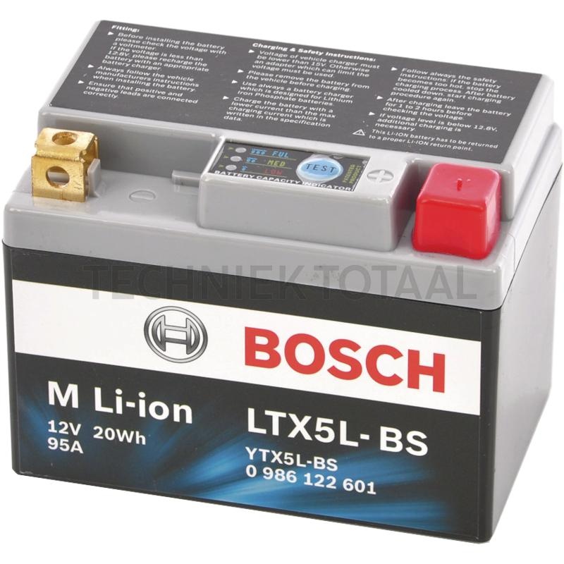 BOSCH Accu M Li-ion LTX5L-BS 12 V, 1,6 Ah, 113 x 69 x 85 mm