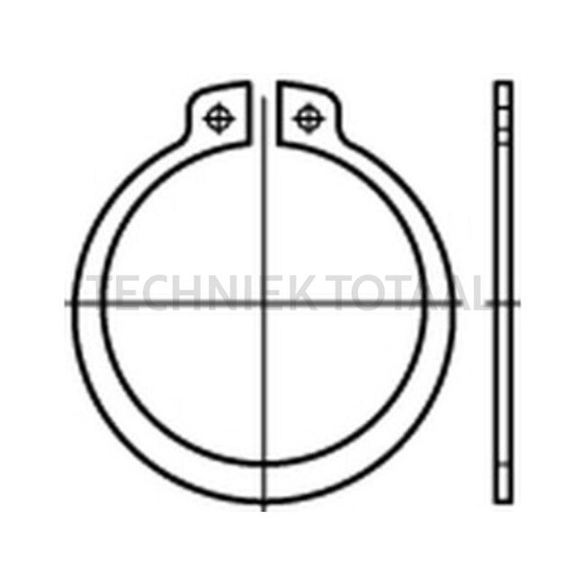 GRANIT Sicherungsring as Ø 70 mm, Stärke 2,5 mm, DIN 471 - 50 Stück | 1440533X1, 485471 070X2.5, 70815376