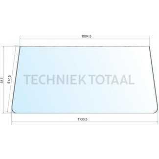 GRANIT Windshield clear 1004,5 - 1130,5 x 518 mm Fritzmeier M 201 - M 315