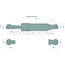 Stabilus Gas strut 380 N, 305,5 mm