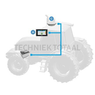 Tecomec AgroNave 7 Monitor 7 Zoll mit Antenne ANR20 und Kabel, IP67