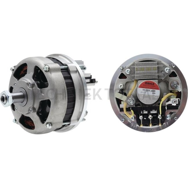 MAHLE Dynamo 28 V, 55 A, flens 80 mm, vorm B, poelie Ø 97 mm | MG 100