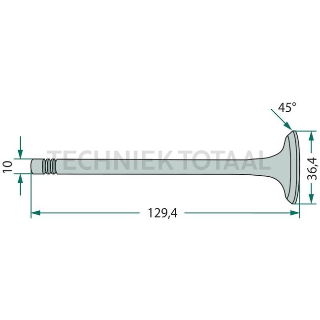 GRANIT Exhaust valve Zetor engine 5201 - 7701 | 531969010554