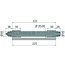 Expander Reparatiepen telescopische cilinderlager Ø 30 mm, 225 mm, zeskantmoer
