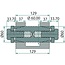 Expander Reparatiepen stuurcilinder achter Ø 60 mm, 129 mm, spreidmaat 0 - 2