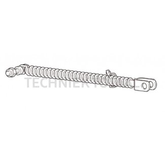 Walterscheid Afstandshouder uitvoering B, 640 - 682 mm, Ø 28 mm, M14