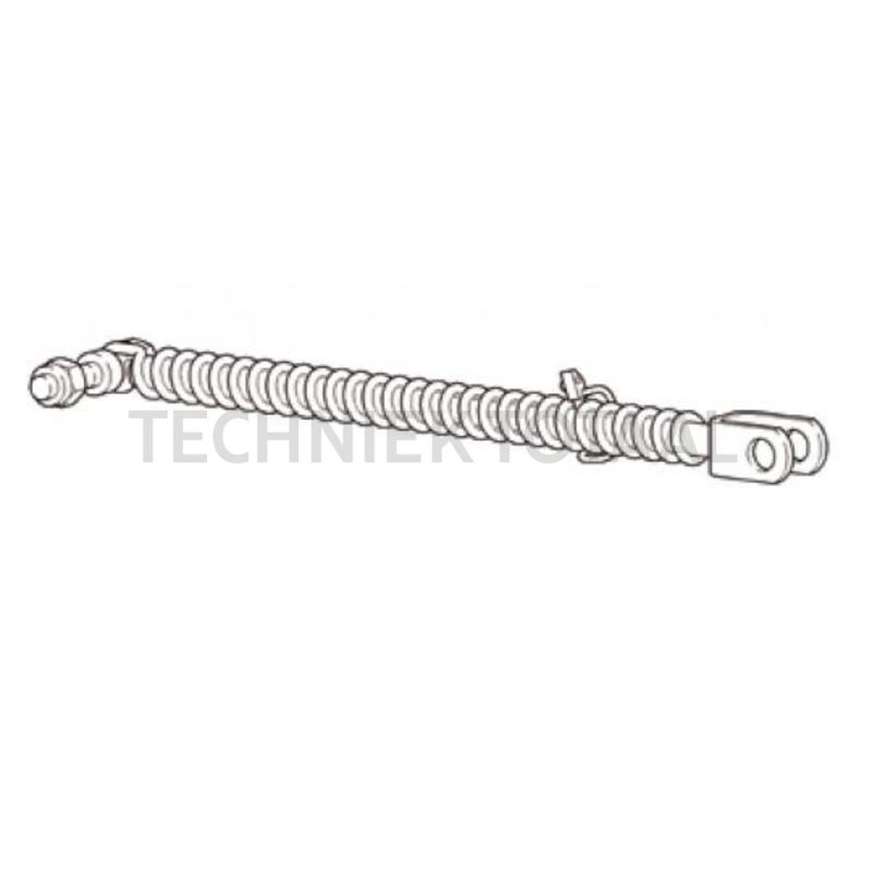 Walterscheid Afstandshouder uitvoering B, 640 - 682 mm, Ø 25,2 mm, M14 | 1308774