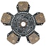 Koppelingsplaat 327 sinter, 26,7 x 32,8 mm, 16 splines Renault | 7700060373, 7700053836, 333018310, 3330183100