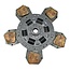 GRANIT Mitnehmerscheibe 320, 22,3 x 25,8 mm, 15 Keilnuten, sinter | 333004310, AL63934, AL61633, AL68024, AL59325