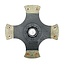 GRANIT Clutch plate 225 PTO shaft, 27 x 30 mm, 16 splines, sintered | 01261630, 323035520