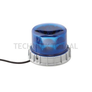 HELLA Rundumleuchte, LED blau 12 - 30 V, Ø 190 mm, Festmontage, K-LED 1.2