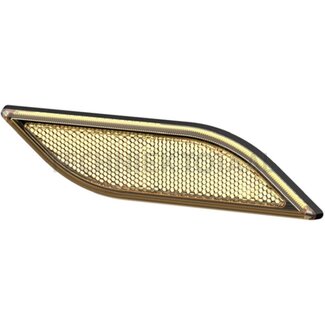 HELLA Reflector orange right 161,8 x 40 mm, thickness 12 mm, bonded