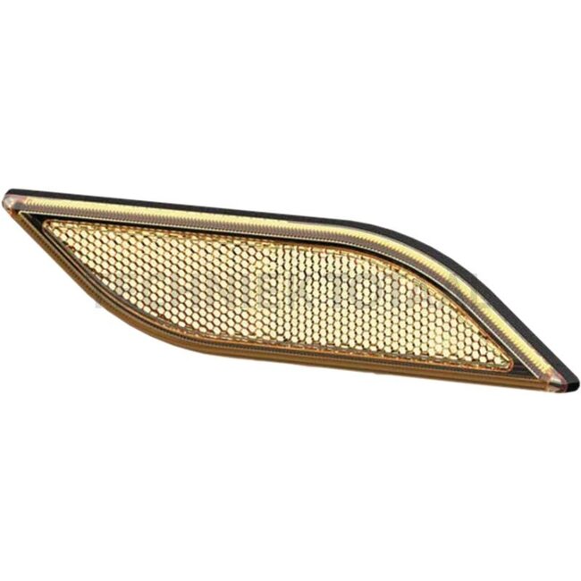 HELLA Rückstrahler orange rechts 161,8 x 40 mm, Stärke 12 mm, geklebt | 8RA 013 347-041