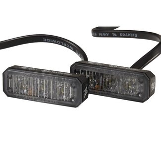 HELLA Flashing lamp white LED 12 / 24 V, 3 LED's, screwed, cable 0,86 m