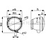 HELLA Werklamp H3 breedstraler 1150 lm, 70 W, 85 x 95 x 75 mm, 24 V | 1G0 996 276-767