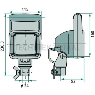 HELLA Arbeitsscheinwerfer Fernscheinwerfer Ultrabeam H3 24 V, 65 W, 115 x 230 x 94 mm