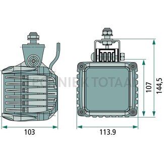 HELLA Werklamp LED Power Beam 2000 breedstraler 2000 lm, 43 W