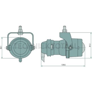 HELLA Work lamp flood beam Micro DE H3 55 W, 12 V, Ø 66 x 140 mm