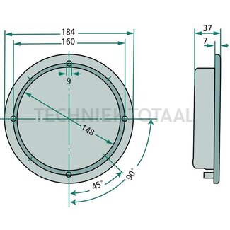HELLA Innenraumleuchten 12 / 24 V mit Schalter, Einbau, R10W / T4W