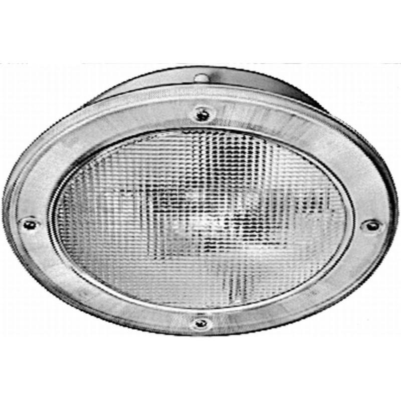 HELLA Binnenverlichting 12 / 24 V met schakelaar, inbouw, R10W / T4W | 2JA 005 590-001, foto 2 van 3