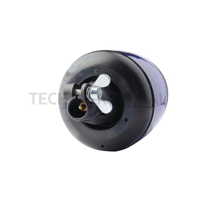 HELLA Zwaailamp H1 blauw 24 V, 70 W, Ø 135 mm, opsteekpen, KL Rotaflex | 2RL 006 846-111